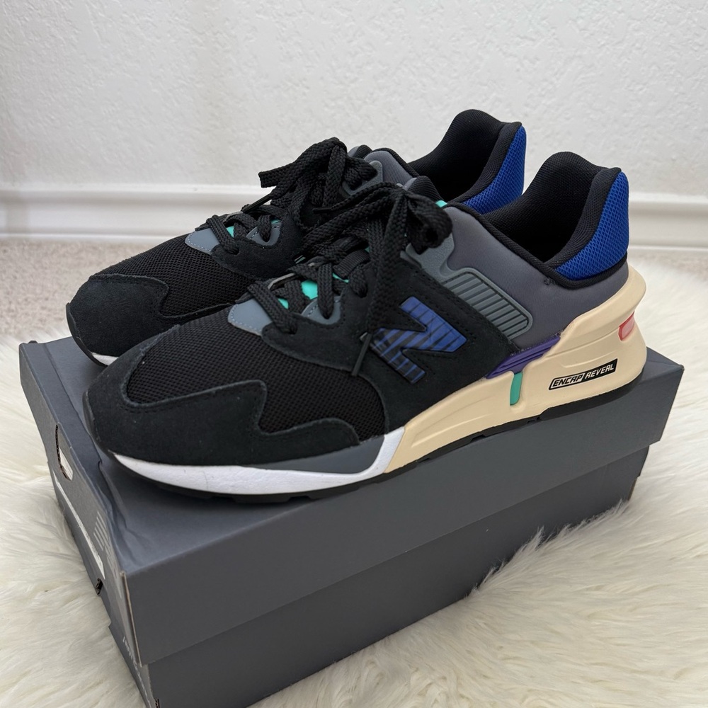 NEW BALANCE 997S 'BLACK DAZZLING BLUE' MENS